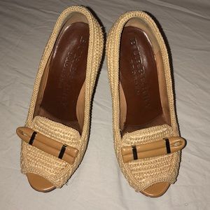 Burberry prorsum open toe wedges